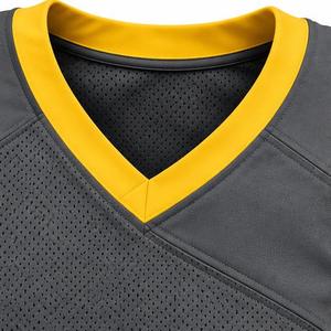 Camiseta de Fútbol Americano Amarilla Personalizada con Cuello en V, 23, Poliéster Transpirable, Impresión por Transferencia de Calor, Uniforme Unisex para Adultos - Product Image 6