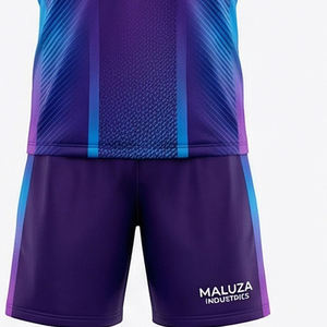 Conjunto de Entrenamiento de Camiseta y Pantalones Cortos de Fútbol Premium, Uniforme de Fútbol Sublimado, Ropa Deportiva de Equipo al por Mayor, MALUZA Industries - Product Image 2
