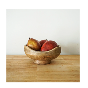 Decorative Acacia Wood Bowl with <b>Stand</b> for kitchenware Handmade Eco-Friendly for Snacks & Fruits - Product Image 1
