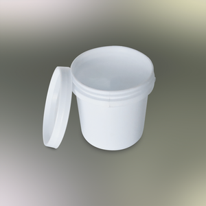 Cubo Cilíndrico Blanco de Plástico PP Folin con Tapa Hermética, Capacidad de 1L, Ecológico, para Almacenamiento de Pintura - Product Image 3
