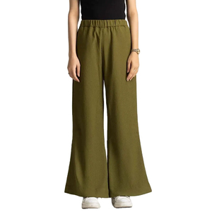 Ropa Urbana de Primavera Ecológica, Transpirable y de Secado Rápido, Lavado a la Piedra, Largo Completo, Poliéster/Algodón, Corte Regular Ancho para Mujer - Product Image 1