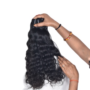 Barato Raw Virgen Proveedor Pelucas Cabello Color negro Rizado Arrancado Brasileño Paquete de cabello Templo Extensiones de cabello humano - Product Image 2