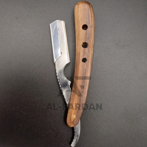Mango de madera Pakka de alta calidad, hoja intercambiable única de acero inoxidable con logotipo personalizado, maquinilla de afeitar para hombres - Product Image 3
