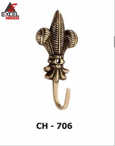 Gancho de hierro fundido para sombreros y abrigos con diseño de manija, para instalaciones estándar en puertas, precio al por mayor - Product Image 1