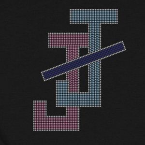 Sweat-shirt noir à col rond avec motif de lettres entrelacées, pull décontracté à manches longues pour un style streetwear quotidien - Product Image 3