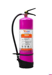 Extintor de Incendios Multiusos a Base de Agua ORION de 6 Litros, Batería de Litio, Incendios A-B-C, Clasificación 1A 55B, Vinafoam Multiusos - Product Image 1