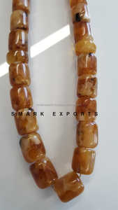 Tasbih en résine ambre à perles carrées, 33 perles de prière islamiques, Misbaha, Subha, chapelet pour Dhikr, Zikr, méditation musulmane, usage quotidien et cadeau - Product Image 2