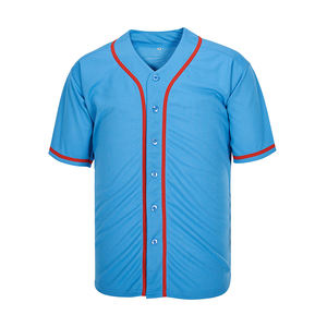 Maillot de baseball de la série des Champions, vêtement de performance en maille légère, fermeture à boutons, respirant, pour la compétition - Product Image 1