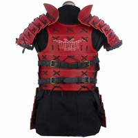 Armure de samouraï en cuir faite à la main, armure traditionnelle de guerrier, costume d'histoire, reconstitution historique, fête des pères, Halloween, festival