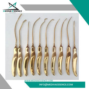 Ensemble de 10 instruments manuels en acier inoxydable de qualité supérieure pour la chirurgie plastique, lifting des sourcils et du visage, certifiés CE ISO - Product Image 5