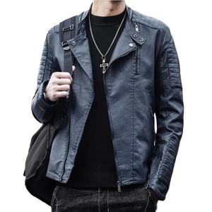 เสื้อแจ็กเก็ตหนังแฟชั่นสำหรับผู้ชายเสื้อแจ็กเก็ตหนังสำหรับผู้ชายแบบลำลองสำหรับ2024 - Product Image 2
