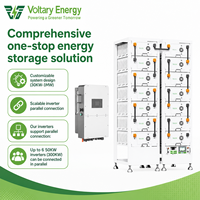 Système d'énergie solaire haute tension 50 kW sur réseau, batterie au lithium LiFePO4 215 kWh, stockage d'énergie industriel et commercial, garantie 10 ans
