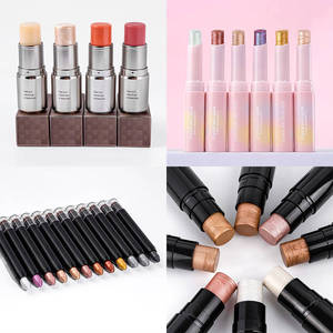 Stick illuminateur crème minérale multicolores, effet scintillant, longue tenue, waterproof, haute pigmentation, maquillage visage et corps - Product Image 1