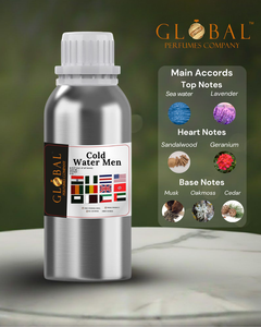 น้ำหอมกลิ่น COLD WATER MEN คุณภาพสูง กลิ่นพรีเมียม ติดทนนาน จำหน่ายส่ง ปริมาณมาก กลิ่นเข้มข้น หลากหลายกลิ่น ใช้ได้ทุกวัน - Product Image 1