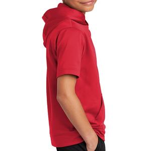 เสื้อฮู้ดเด็กแขนสั้นพิมพ์โลโก้ตามสั่ง สีแดง ชุดกีฬา เสื้อฮู้ดฤดูร้อน เสื้อยืดมีฮู้ดสำหรับเด็กเล็ก เสื้อผ้าสำหรับออกกำลังกาย - Product Image 1