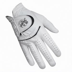 El mejor guante de golf Cuero de oveja completo Logotipo personalizado Color blanco Guante de golf Mano izquierda - Product Image 1