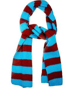 Écharpe tricotée unisexe bicolore - Cache-cou d'hiver côtelé contrastant - Accessoire de cou doux en crochet avec logo personnalisé - Product Image 1