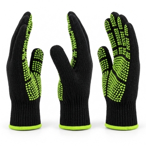 Gants de sécurité antidérapants en nylon 10 mil à points, résistants à la chaleur, en maille durable pour travaux généraux, réutilisables - Product Image 5
