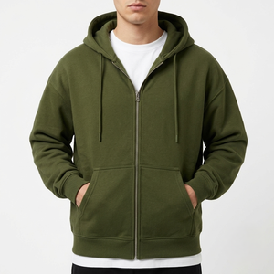 Hoodie vierge OEM, hoodie personnalisé, hoodie zippé, prêt à être expédié, vente en gros - Product Image 2