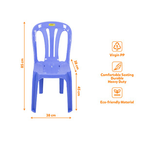Modern Commercial <b>Stackable</b> Colorful Plastic Dining <b>Chairs</b>-Space-Saving Design for Home Office Canteen & Patio - Product Image 2