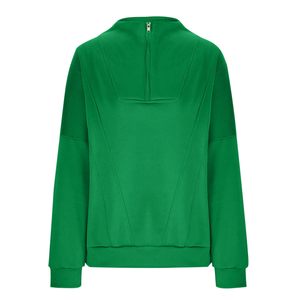 Sudadera informal de manga larga con cuello redondo para primavera, otoño e invierno, sudadera de estilo vintage para mujer, suave - Product Image 3