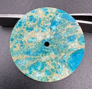 หน้าปัดนาฬิกา A K Gems Sediment Jasper รุ่น ETH-10210 ขนาด 30.5 มม. สีน้ำเงินขัดเงาด้านเดียว หน้าปัดทรงกลม หนา 0.40 มม. ผลิตในรัฐราชสถาน - Product Image 2