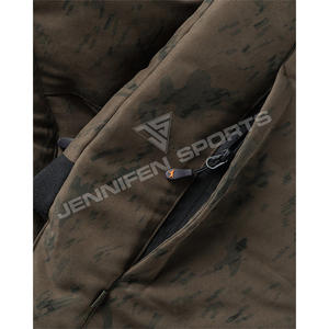 Veste et pantalon de chasse d'hiver pour homme, écologiques, coupe-vent, camouflage, col montant, évacuation de l'humidité, fermeture éclair sur le devant - Product Image 5