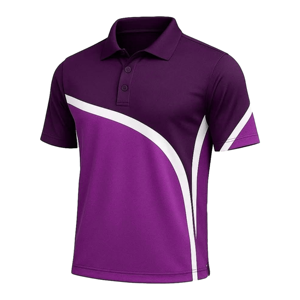 Polo pour homme bleu clair et vert foncé à blocs de couleur, manches courtes, col rabattu, en polyester anti-humidité, coupe athlétique - Product Image 4