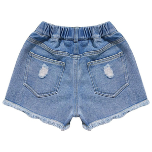 Shorts en jean mi-longs pour femmes, style rétro américain haut de gamme, shorts en jean courts pour femmes, bleu clair, style utilitaire, multi-poches - Product Image 4