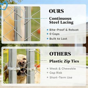 Cuccia e Gabbia per Cani da Esterno in Argento, Casette e Mobili per Animali Domestici - Product Image 3