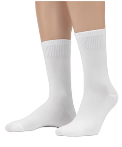 Custom Breathable Cotton Blend Crew <b>Socks</b> Contrast Heel Toe Performance <b>Socks</b> Factory Performance Crew <b>Socks</b> <b>Moisture</b>-Wicking - Product Image 2