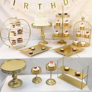 Cage Style Cake Stand Metal Dessert Display Cupcake Holder Wedding <b>Birthday</b> Party Vintage Elegant <b>Table</b> Decor - Product Image 6