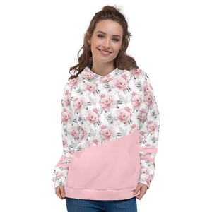 Ensemble de survêtement en molleton de coton pour femme, sweat-shirt à capuche surdimensionné, pantalon de survêtement, imprimé personnalisé, broderie, survêtement d'hiver pour femme - Product Image 3