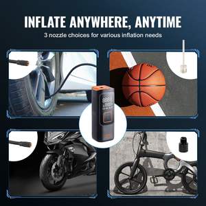 Portátil Auto-Off 7800mAh 7,4 V ABS Inflador de neumáticos Medidor de presión digital 2X Más rápido 160PSI Compresor de aire - Product Image 6