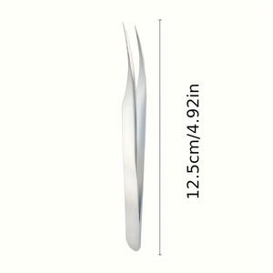 Pinzas para Extensión de Pestañas con Punta Curva, Aplicador Profesional de Pestañas, Herramienta de Aislamiento de Maquillaje de Acero Inoxidable - Product Image 2