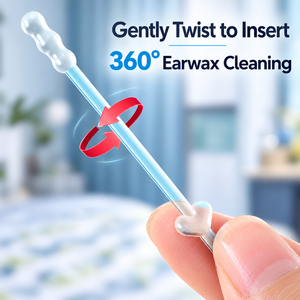 XIAOHONG Brand Silicone Ear Cleaning Sticks Model XH-001 24 Pcs <b>Soft</b> Gel Tip Semi-Transparent Non-<b>Light</b>-Up Adults Gentle Care - Product Image 3