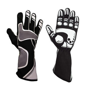 Professional High Quality Kart Racing Gloves Anti Slip Breathable Full Finger Polyester <b>Synthetic</b> <b>Leather</b> - Product Image 1