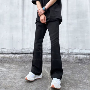 High Quality Men's Straight Lightweight Mid Waist Breathable Eco-Friendly Casual Sweat Pants - Product Image 4