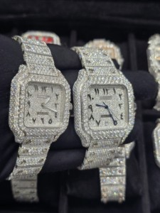 Reloj Mecánico de Alta Calidad con Incrustaciones de Moissanita VVS, Cristal de Zafiro, Estilo Hip-Hop Totalmente Cubierto de Piedras Brillantes, Unisex - Product Image 2