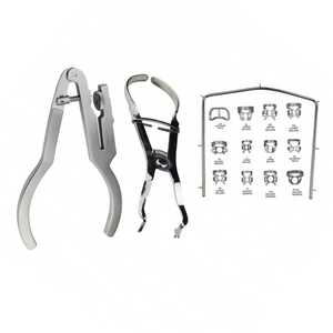 ชุดยางกันน้ำลายสำหรับทันตกรรม XELTECH SURGICAL รุ่น XSAR-DSS-03 16 ชิ้น ประกอบด้วย 12 คลิปหนีบ คีมเจาะ และกรอบ ได้รับการรับรองมาตรฐาน CE สำหรับการแยกช่องปาก - Product Image 1