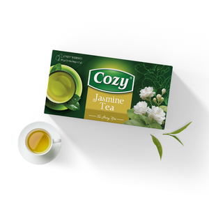 Thé vert au jasmin biologique en sachet, prix usine, tisane biologique pour la santé avec sachet à cordon. - Product Image 2