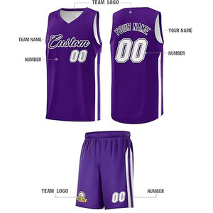 Ensemble d'uniformes de basketball personnalisés, logo d'équipe, nom, numéro, impression par sublimation, broderie, applique, logo 3D, vêtements de sport - Product Image 4