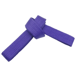 Cinturón de Karate Negro para Adultos, Unisex, Poliéster/Algodón, Secado Rápido, Transpirable, Teñido Liso, Sin GI, Ropa de Artes Marciales - Product Image 5