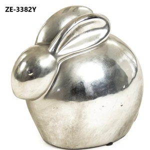 Sculpture d'animal en métal haut de gamme, style moderne, pour salon, figurine artistique en métal, style luxueux, sculpture polie moderne. - Product Image 4