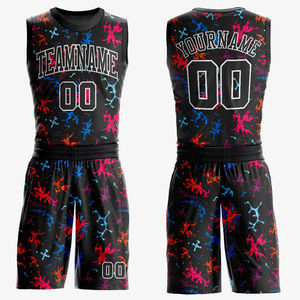 Ensemble d'uniformes de basketball unisexes personnalisables, maillot et short en mesh sublimé avec nom et numéro d'équipe, pour toutes les saisons - Product Image 1