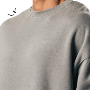 Sudadera con cuello redondo de algodón 100% para hombre, ropa para parte superior masculina, con logotipo personalizado - Product Image 4