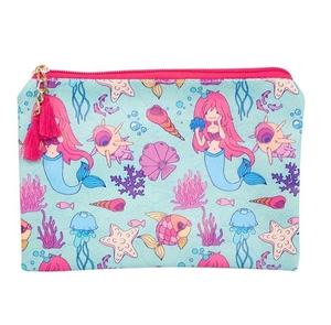 Bolsa organizadora de artículos de aseo personal, neceser multiusos de 100% algodón con cremallera, para viaje - Product Image 4