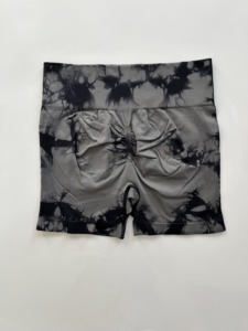 Shorts de yoga de cintura alta Omen Booty, shorts deportivos con efecto fruncido para gimnasio, fitness, entrenamiento, correr, ciclismo, con logo personalizado, OEM, ODM, marca privada. - Product Image 4