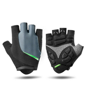 Gants de cyclisme personnalisés, respirants, sans doigts, avec rembourrage en gel sur la paume, pour VTT - Product Image 1