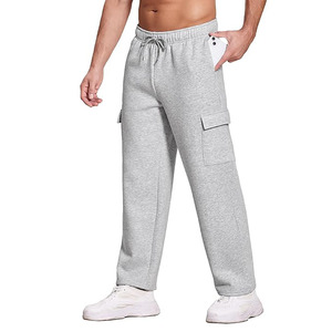 Pantalones Deportivos Casuales de Verano para Hombre, Corte Recto Regular, Estilo Vintage, Cintura Ajustable, 100% Algodón, Ecológicos, Antiarrugas, de Secado Rápido - Product Image 3